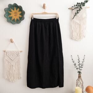 Moyuru Black Eyelet Black Skirt